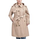 ロンドンフォグ トレンチコート レディース ロンドンフォグ レディース ジャケット＆ブルゾン アウター Women's Plus Size Belted Hooded Water-Resistant Trench Coat Stone