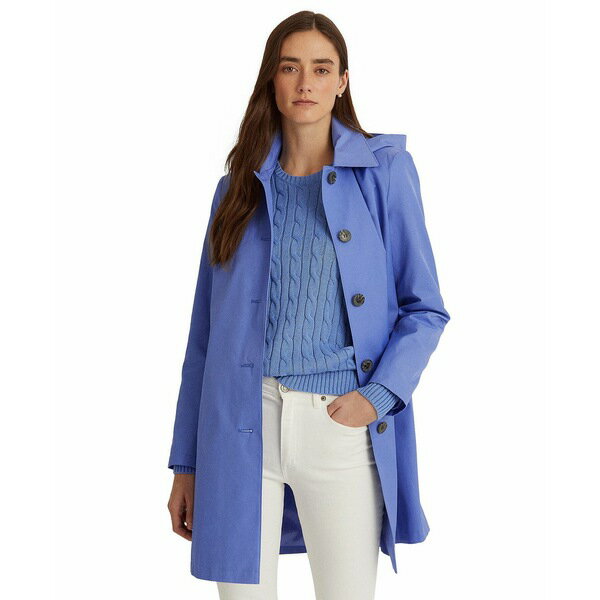 ե ǥ 㥱åȡ֥륾  Women's Hooded Raincoat French Blue