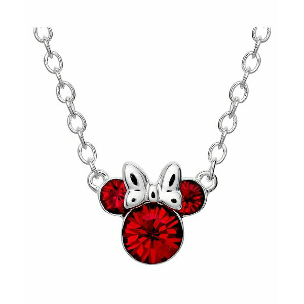 fBYj[ fB[X lbNXE`[J[Ey_ggbv ANZT[ Minnie Mouse Birthstone Necklace July - ruby red