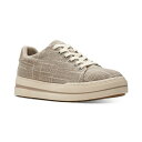 クラークス クラークス レディース スニーカー シューズ Women's Cloudsteppers Audreigh Sun Lace-up Platform Sneakers Stone