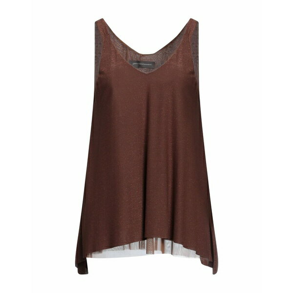 【送料無料】 カーラ モンタナリーニ レディース カットソー トップス Tops Brown