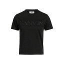 【送料無料】 ランバン レディース Tシャツ トップス T-shirts Black