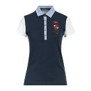 【送料無料】 アエロナウティカ ミリターレ レディース ポロシャツ トップス Polo shirts Navy blue