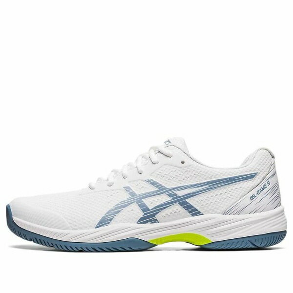 ASICS アシックス メンズ スニーカー WHITE/BLUE 【ASICS Gel Game 9 'White Steel Blue' 1041A337-101】 サイズ US_11.5(29.5cm)