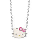 ジャニ ベルニーニ メンズ ネックレス・チョーカー アクセサリー Hello Kitty Enamel Pendant Necklace in Sterling Silver, 16