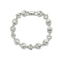 ジバンシー レディース ブレスレット・バングル・アンクレット アクセサリー Silk Crystal Flex Bracelet Silver