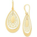 C^A S[h fB[X sAXCO ANZT[ Openwork Orbital Teardrop Drop Earrings in 14k Gold Gold