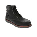 リーバイス メンズ ブーツ シューズ Men's Dean WX UL Faux-Leather Rugged Casual Hiker Chukka Boots Black, Charcoal