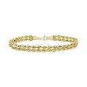 C^A S[h fB[X uXbgEoOEANbg ANZT[ Double Row Twisted Heart Link Bracelet in 14k Gold Yellow Gold