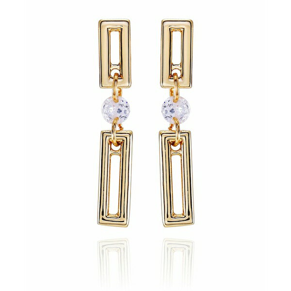 ヴィンスカムート レディース ピアス＆イヤリング アクセサリー Gold-Tone Clear Glass Stone Dainty Drop Earrings Gold