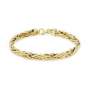 C^A S[h fB[X uXbgEoOEANbg ANZT[ Woven Link Chain Bracelet in 14k Gold Yellow Gold