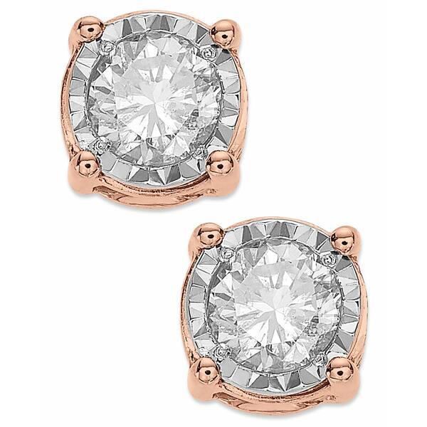 ȥ롼ߥ饯 ǥ ԥ ꡼ Diamond Stud Earrings (3/4 ct. t.w.) in 14k White, Yellow or Rose Gold Rose Gold