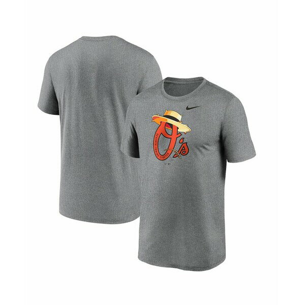 ʥ ǥ T ȥåץ Men's Gray Baltimore Orioles 7th Inning Hat Hometown Legend Performance T-shirt Gray