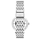 スターリング レディース 腕時計 アクセサリー Women's Automatic Silver-Tone Stainless Steel Link Bracelet Watch 38mm White