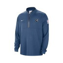 ナイキ レディース ジャケット＆ブルゾン アウター Men 039 s Blue Minnesota Timberwolves 2023/24 Authentic Performance Half-Zip Jacket Blue