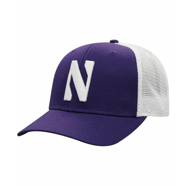 トップ オブ ザ ワールド レディース 帽子 アクセサリー Men 039 s Purple and White Northwestern Wildcats Trucker Snapback Hat Purple, White