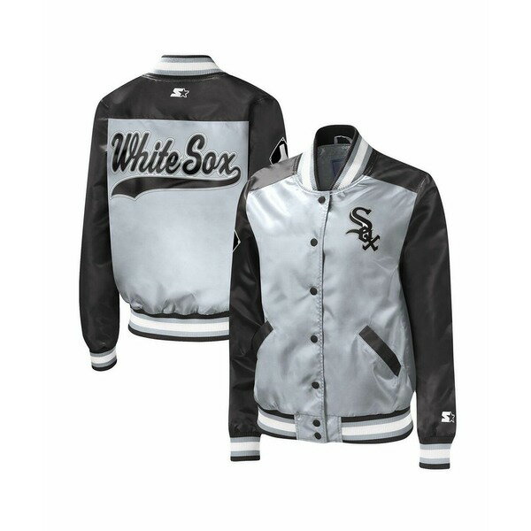 スターター レディース ジャケット＆ブルゾン アウター Women's Silver Chicago White Sox The Legend Full-Snap Jacket Silver