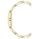 アンクライン レディース 腕時計 アクセサリー Women's Quartz Gold-Tone Alloy LinkTurquoise Bracelet Watch, 21mm No Color