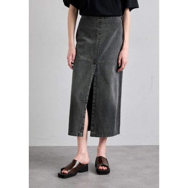 }^}WF fB[X XJ[g {gX MIDI SKIRT - Denim skirt - grey