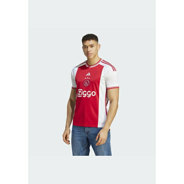 アディダス メンズ バスケットボール スポーツ AJAX AMSTERDAM 23/24 HOME - Football shirt - white/bold red