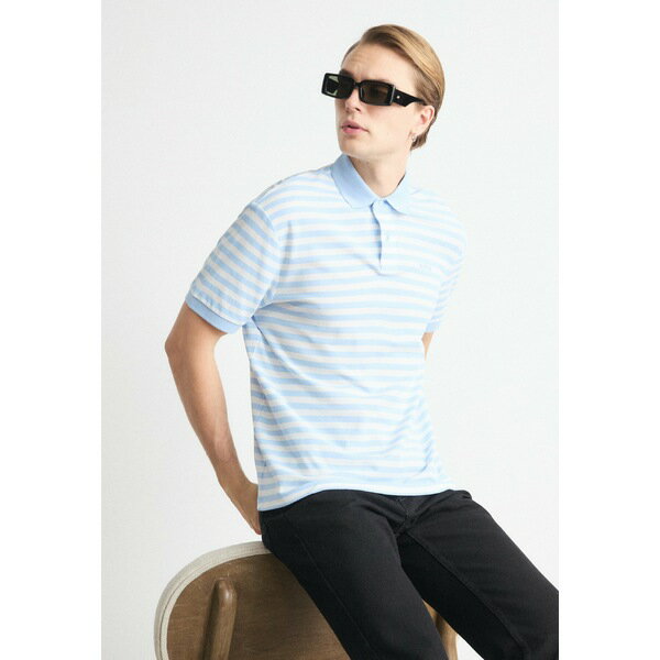 ܥ  T ȥåץ PALES STRIPE - Polo shirt - open blue