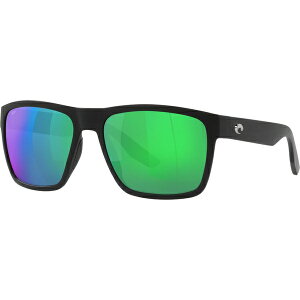 コスタデルマール メンズ サングラス・アイウェア アクセサリー Costa Del Mar Paunch XL Polarized Sunglasses Matte Black/Green Mirror