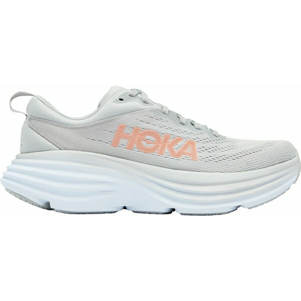 ホカオネオネ レディース ランニング スポーツ HOKA Women's Bondi 8 Running Shoes Light Grey