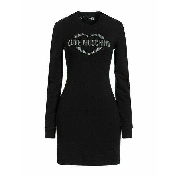 【送料無料】 モスキーノ レディース ワンピース トップス Mini dresses Black