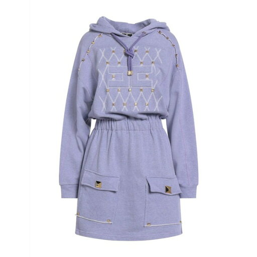 【送料無料】 エリザベスフランキ レディース ワンピース トップス Mini dresses Purple 【送料無料】 エリザベスフランキ レディース ワンピース トップス Mini dresses Purple