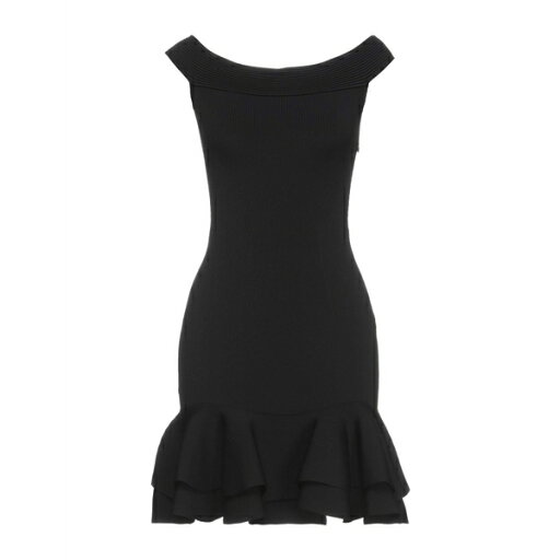 【送料無料】 マックイーン レディース ワンピース トップス Mini dresses Black 【送料無料】 マックイーン レディース ワンピース トップス Mini dresses Black