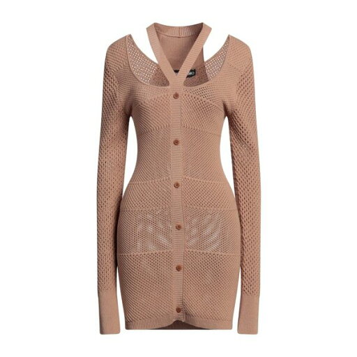 【送料無料】 アンドレダモ レディース ワンピース トップス Mini dresses Beige 【送料無料】 アンドレダモ レディース ワンピース トップス Mini dresses Beige