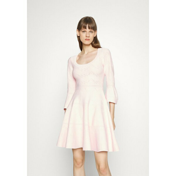 ニードルアンドスレッド レディース ワンピース トップス PRETTY POINTELLE SCOOP NECK MINI DRESS - Jumper dress - pink