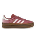 adidas アディダス レディース スニーカー 【adidas Gazelle Bold Sandy Pink Velvet (Women's)】 サイズ US_5(22.0cm) Preloved Crimson/Sandy Pink/Off White(4)