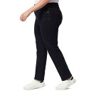 グロリアバンデービルト レディース デニムパンツ ボトムス Plus Size Amanda Jean, in Regular & Short Rinse Noir