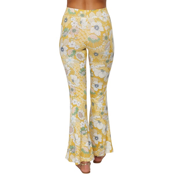 パからお オニール レディース カジュアルパンツ ボトムス Daisy Belle Floral Knit Pants Yellow：asty ・デザイン
