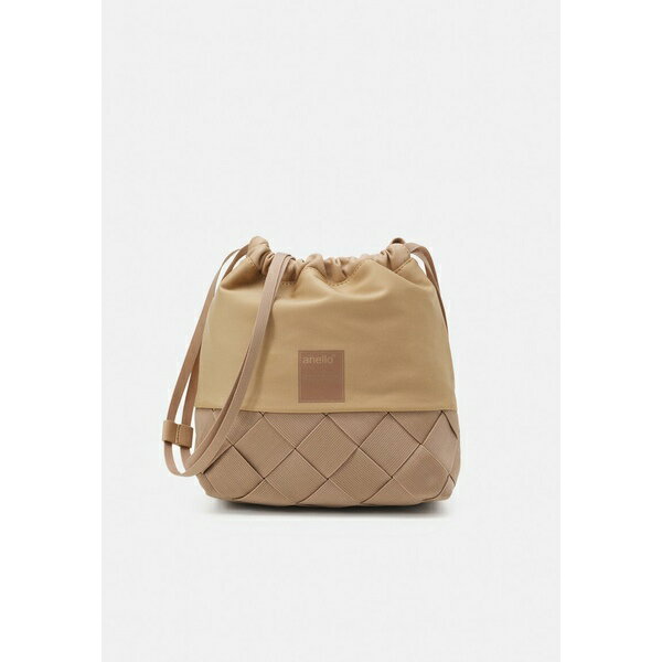 アネロ レディース ショルダーバッグ バッグ 2WAY MINI SHOULDER UNISEX - Across body bag - beige