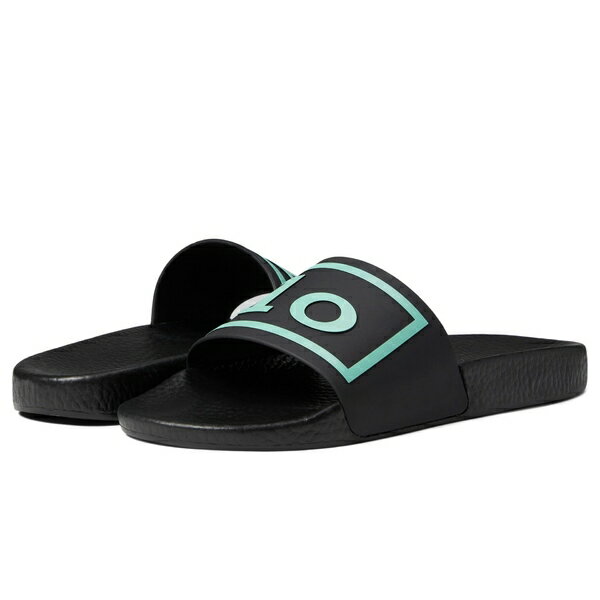 ラルフローレン メンズ サンダル シューズ Polo Slide Sandal Black/Aque Verde Polo