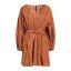 【送料無料】 マニラグレース レディース ワンピース トップス Mini dresses Camel