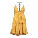  エーケプ レディース ワンピース トップス Mini dresses Mustard