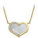 GtB[ RNV fB[X lbNXE`[J[Ey_ggbv ANZT[ EFFY&reg; Mother-of-Pearl & Diamond (1/20 ct. t.w.) Heart 18