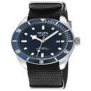 WFr Y rv ANZT[ Men's Yorkville Black Nylon Watch 43mm Black