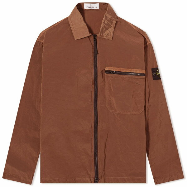 ストーンアイランド ストーンアイランド メンズ ジャケット＆ブルゾン アウター Stone Island Nylon Metal Shirt Jacket Orange