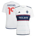 アディダス メンズ ユニフォーム トップス Julian Gressel Vancouver Whitecaps FC adidas 2023 Bloodlines Replica Player Jersey White