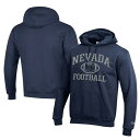 チャンピオン メンズ パーカー スウェットシャツ アウター Nevada Wolf Pack Champion Football Eco Powerblend Pullover Hoodie Navy