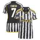 アディダス レディース ユニフォーム トップス Federico Chiesa Juventus adidas Women 039 s 2023/24 Home Replica Player Jersey Black