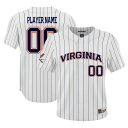 ゲームデイグレーツ メンズ ユニフォーム トップス Virginia Cavaliers GameDay Greats NIL PickAPlayer Lightweight Baseball Jersey White