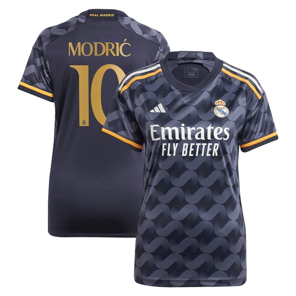 アディダス レディース ユニフォーム トップス Luka Modric Real Madrid adidas Women 039 s 2023/24 Away Replica Player Jersey Navy