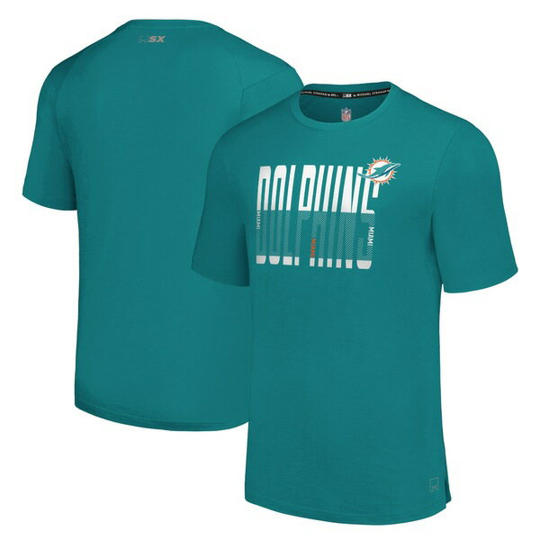 エムエスエックスバイミカエルストラハン メンズ Tシャツ トップス Miami Dolphins MSX by Michael Strahan Teamwork?TShirt Aqua