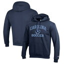 チャンピオン メンズ パーカー・スウェットシャツ アウター North Carolina Tar Heels Champion Soccer Icon Powerblend Pullover Hoodie Navy