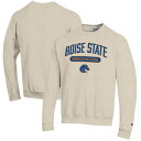 チャンピオン メンズ パーカー スウェットシャツ アウター Boise State Broncos Champion Eco Powerblend Crewneck Sweatshirt Heathered Oatmeal